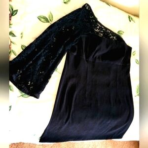 Women mini lycra dress  Large pre-loved.32"long